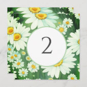 テーブル番号のフローラ縁ど シーズンカード (正面/裏面)