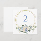 テーブル番号のフローラ縁ど シーズンカード (正面/裏面)