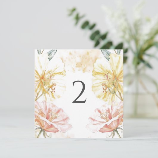 テーブル番号のフローラ縁ど シーズンカード (スタンド正面)