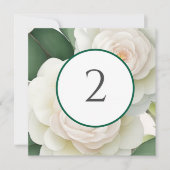 テーブル番号のフローラ縁ど シーズンカード (正面)