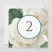 テーブル番号のフローラ縁ど シーズンカード (裏面)