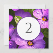 テーブル番号のフローラ縁ど シーズンカード (裏面)