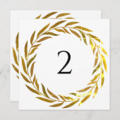 テーブル番号のフローラ縁ど シーズンカード (正面/裏面)