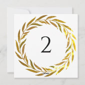 テーブル番号のフローラ縁ど シーズンカード (裏面)