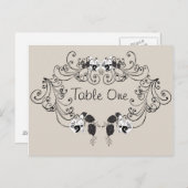 テーブル番号はがき ポストカード (正面/裏面)