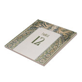 テーブル番号アールヌーボーミュシャヴィンテージデコ タイル (側面)