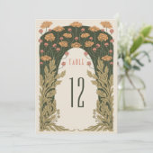 テーブル番号オリーブとオレン結婚ジ 招待状 (スタンド正面)