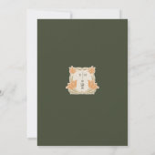 テーブル番号オリーブとオレン結婚ジ 招待状 (裏面)