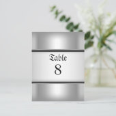 テーブル番号カードシルバー ポストカード (スタンド正面)