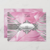 テーブル番号カードピンク甘い16 ポストカード (正面/裏面)