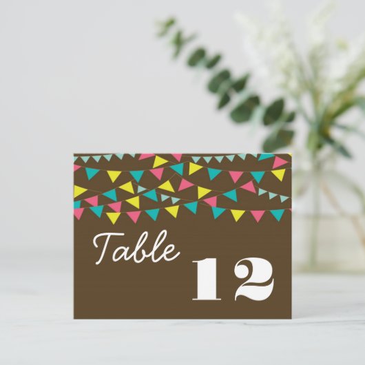 テーブル番号カードラブラブラバーバイクバイクカーニヴ ポストカード (スタンド正面)