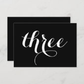 テーブル番号カード｜スクリプト 招待状 (正面/裏面)