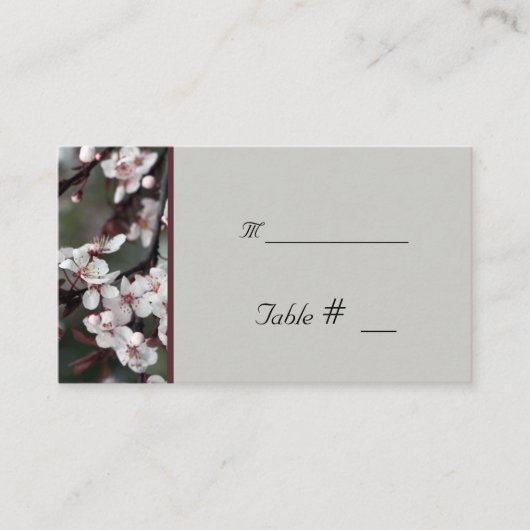 テーブル番号カード(披露宴アドレス) エンクロージャーカード (正面)