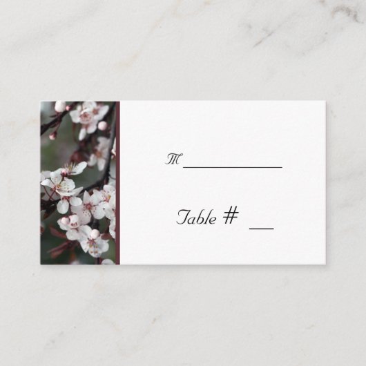 テーブル番号カード(披露宴アドレス) プレイスカード (正面)