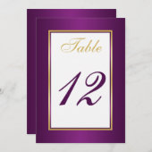 テーブル番号カード 招待状 (正面/裏面)