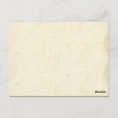 テーブル番号カード – 熱気球付きポストカード ポストカード (裏面)