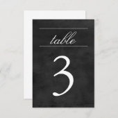 テーブル番号カード | 黒板 招待状 (正面/裏面)