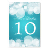 テーブル番号グローとスパークルターコイズ テーブルナンバー (裏面)