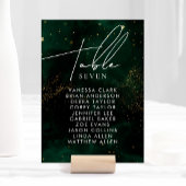 テーブル番号ダークウォーターカラーグリーンマジカルゴールデン テーブルナンバー