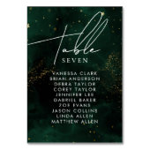 テーブル番号ダークウォーターカラーグリーンマジカルゴールデン テーブルナンバー (裏面)