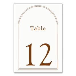 テーブル番号テラコッタアーチ テーブルナンバー