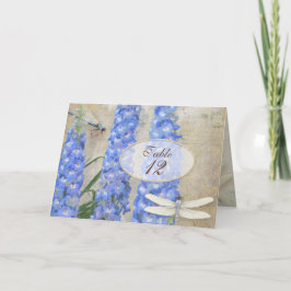 テーブル番号テントカードトンボ蝶フローラ カード