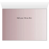 テーブル番号ディナーパーティーメニュー (内部横(下))