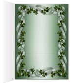 テーブル番号ノートカードIrish 結婚's (内側 (右))