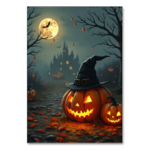 テーブル番号ハロウィーンカード