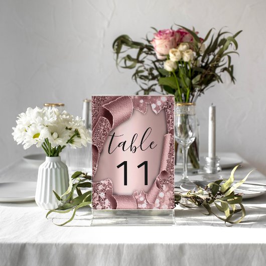 テーブル番号バラグラムグリッター3D 結婚s テーブルナンバー