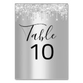 テーブル番号ブラックグレーシルバードリップスパークグレー テーブルナンバー (裏面)