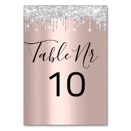 テーブル番号ブラックグレーシルバードリップスパークバラ テーブルナンバー