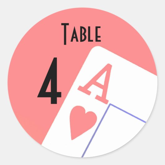 テーブル番号ワインビールボトルウェディングラベル ラウンドシール (正面)