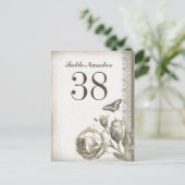 テーブル番号ヴィンテージカード ポストカード (スタンド正面)