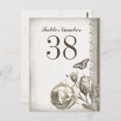 テーブル番号ヴィンテージカード ポストカード (正面/裏面)