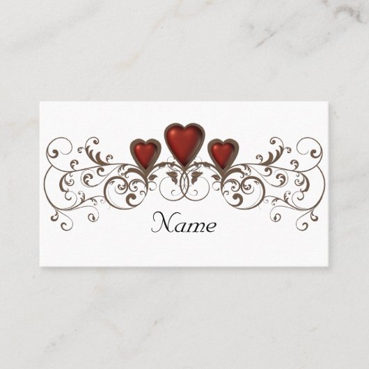 テーブル番号名札を配置「名前」を削除 プレイスカード (正面)