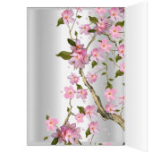 テーブル番号座席表アジアのピンク色のフローラノート (内側 (左))