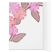 テーブル番号座席表ピンクフローラメモ (内側 (左))