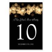 テーブル番号新年のイブパーティー金ゴールド《写真》ぼけ味ライト テーブルナンバー (裏面)