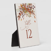 テーブル番号秋水結婚色のイーゼル フォトプラーク (側面)