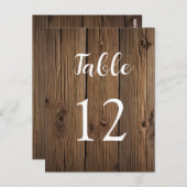 テーブル番号素朴カントリー倉庫 ポストカード (正面/裏面)