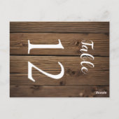 テーブル番号素朴カントリー倉庫 ポストカード (裏面)