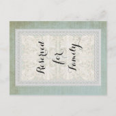 テーブル番号素朴レースWエイジヴィンテージリネン ポストカード (正面)