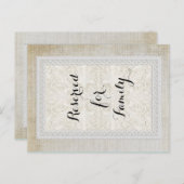 テーブル番号素朴レースWエイジヴィンテージリネン ポストカード (正面/裏面)