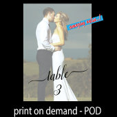 テーブル番号美しい色あせたカップル結婚の写真 テーブルナンバー