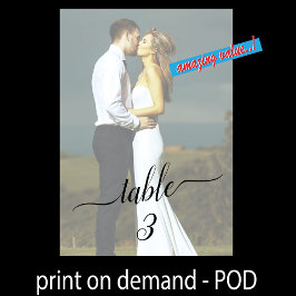 テーブル番号美しい色あせたカップル結婚の写真 テーブルナンバー