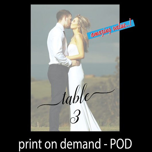 テーブル番号美しい色あせたカップル結婚の写真 テーブルナンバー