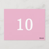 テーブル番号英茶はがき ポストカード (裏面)