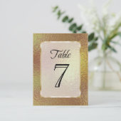 テーブル番号金ゴールドホイフェイクル ポストカード (スタンド正面)