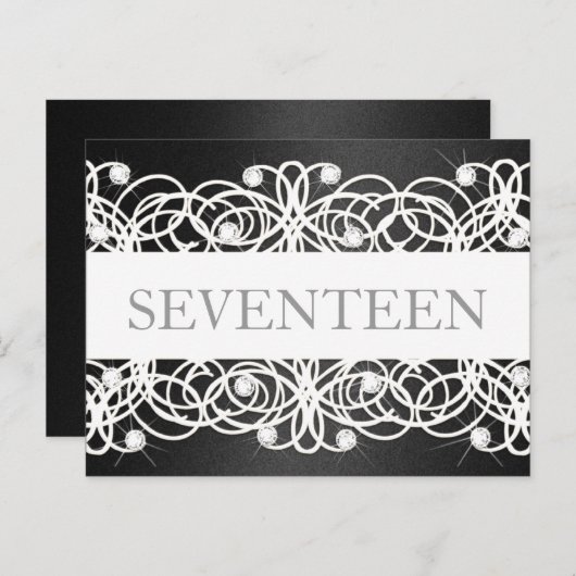 テーブル番号黒きらめくと結晶 ポストカード (正面/裏面)